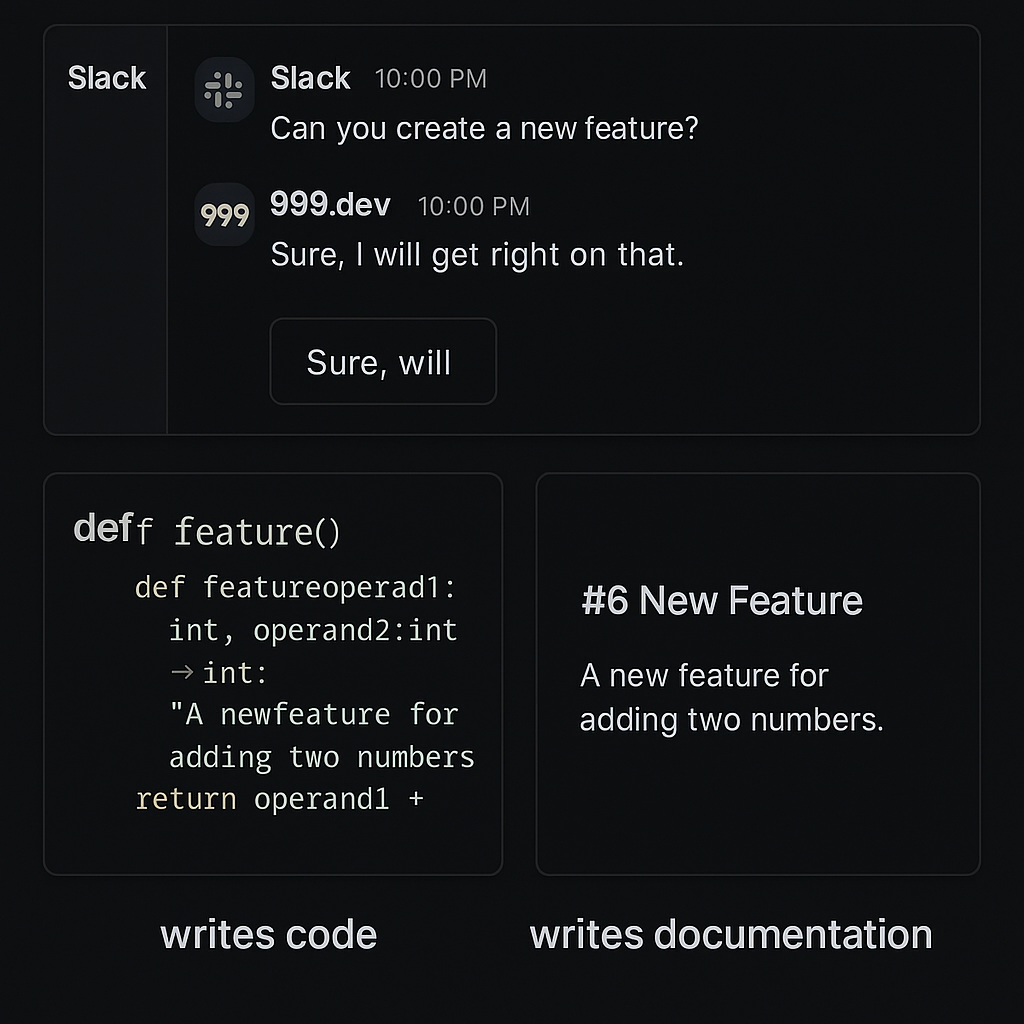 Talk to 999 in Slack demo